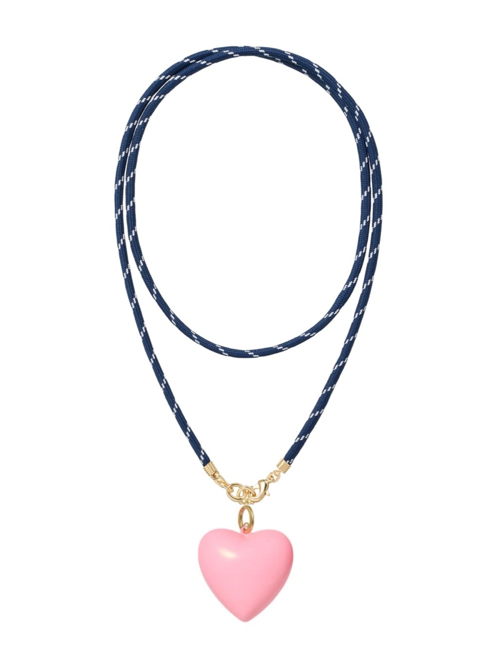 Roxanne Assoulin Long Happy
Cord Charm
Necklace Navy Cord Cotton Candy Charm